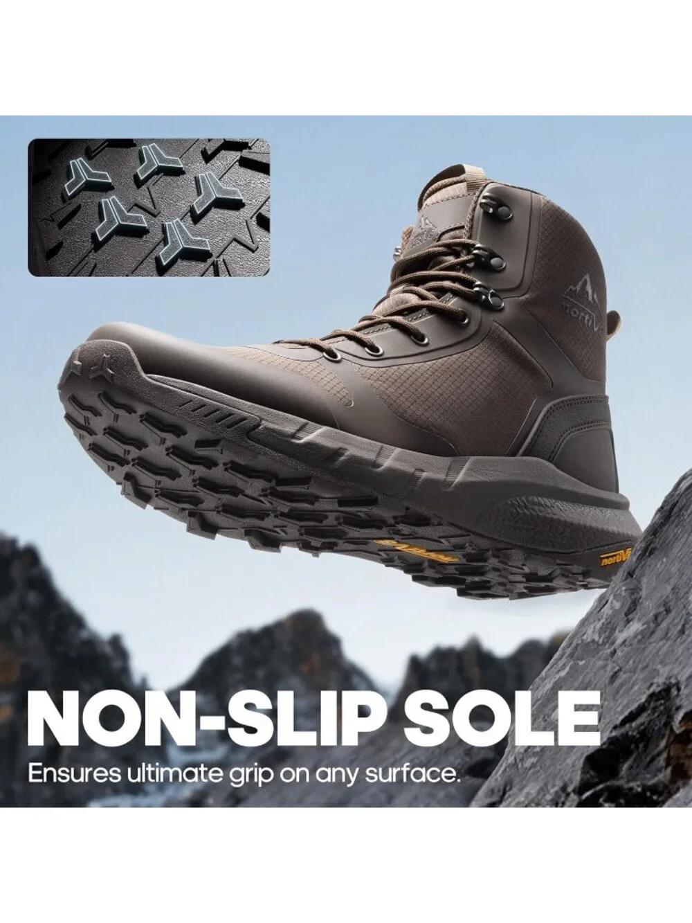 Men's 01-Brown Nylon Tactical Military Boots Side Zipper Work Combat Shoes - Picture 2 of 6